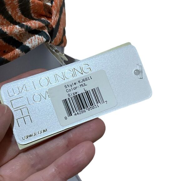 L*Space For The African Wildlife Foundation Tiger Print Cut-Out Bikini Size L - Picture 15 of 16